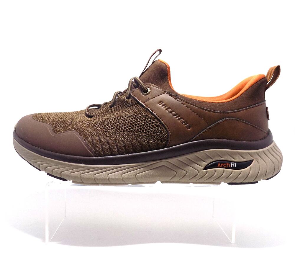 Skechers Slip-Ins Arch Fit Crosser Brown Sneaker - Men's Size 11.5